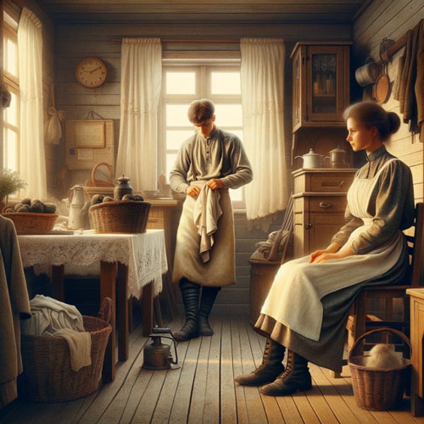 Щоденне життя молодого подружжя в Бобровиці, 1916