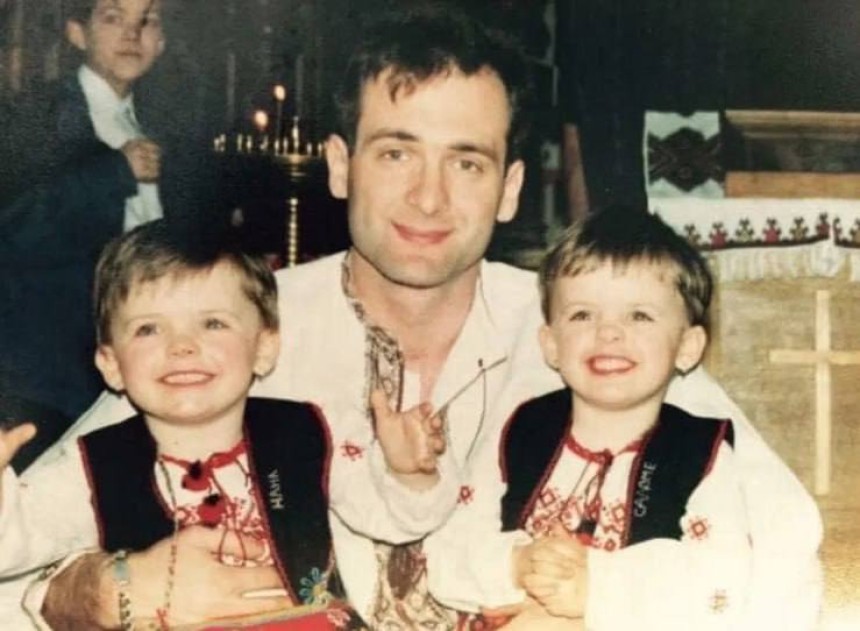 Родина Ґонґадзе: Георгій з доньками Наною та Соломією